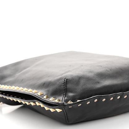 Valentino Garavani Vitello Small Rockstud Hobo Black 8 of 10