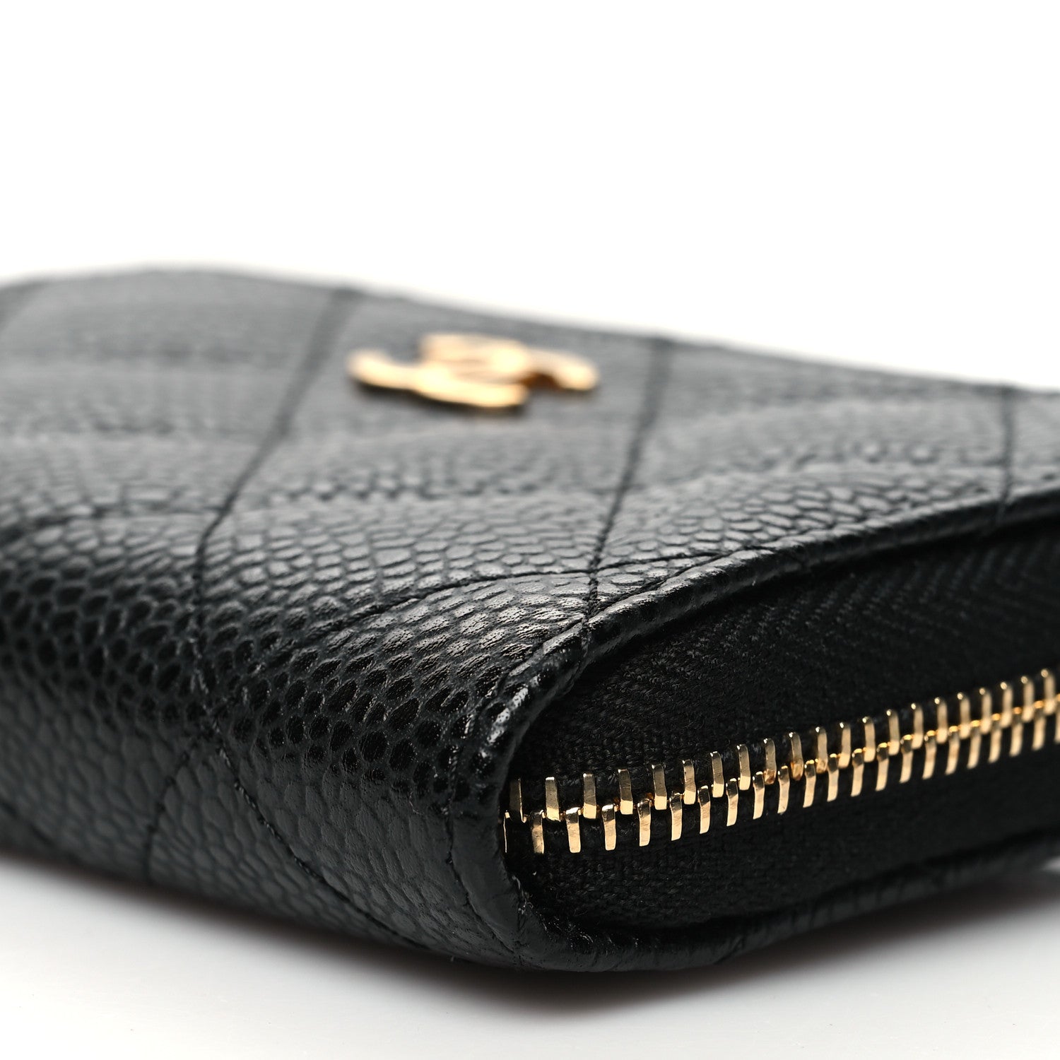 Chanel Caviar Quilted Classic Zipped Coin Purse Black 10 of 11