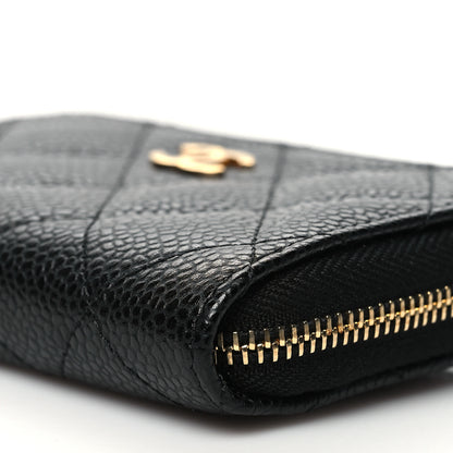 Chanel Caviar Quilted Classic Zipped Coin Purse Black 10 of 11