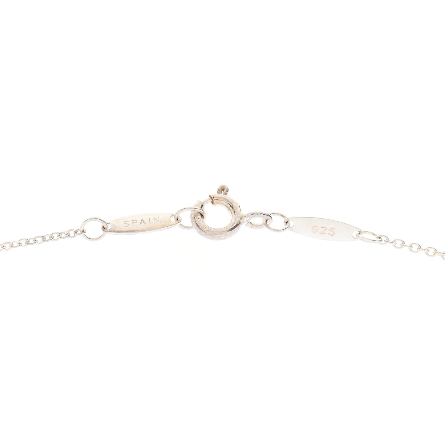 Sterling Silver 12mm Elsa Peretti Bean Pendant Necklace