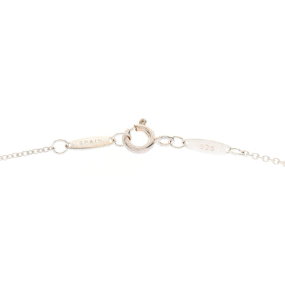Tiffany Sterling Silver 12mm Elsa Peretti Bean Pendant Necklace 5 of 6