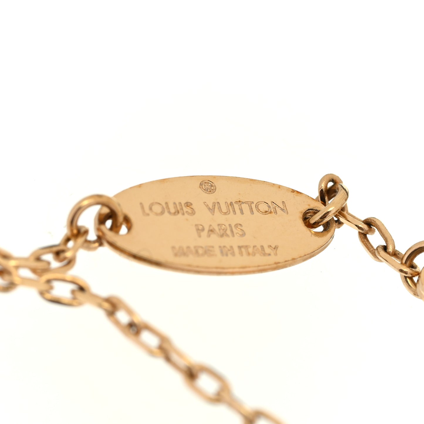 Metal LV And Me Heart Bracelet Gold