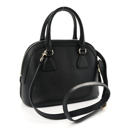 Gucci Dollar Calfskin Small GG Charm Dome Bag Black 3 of 12