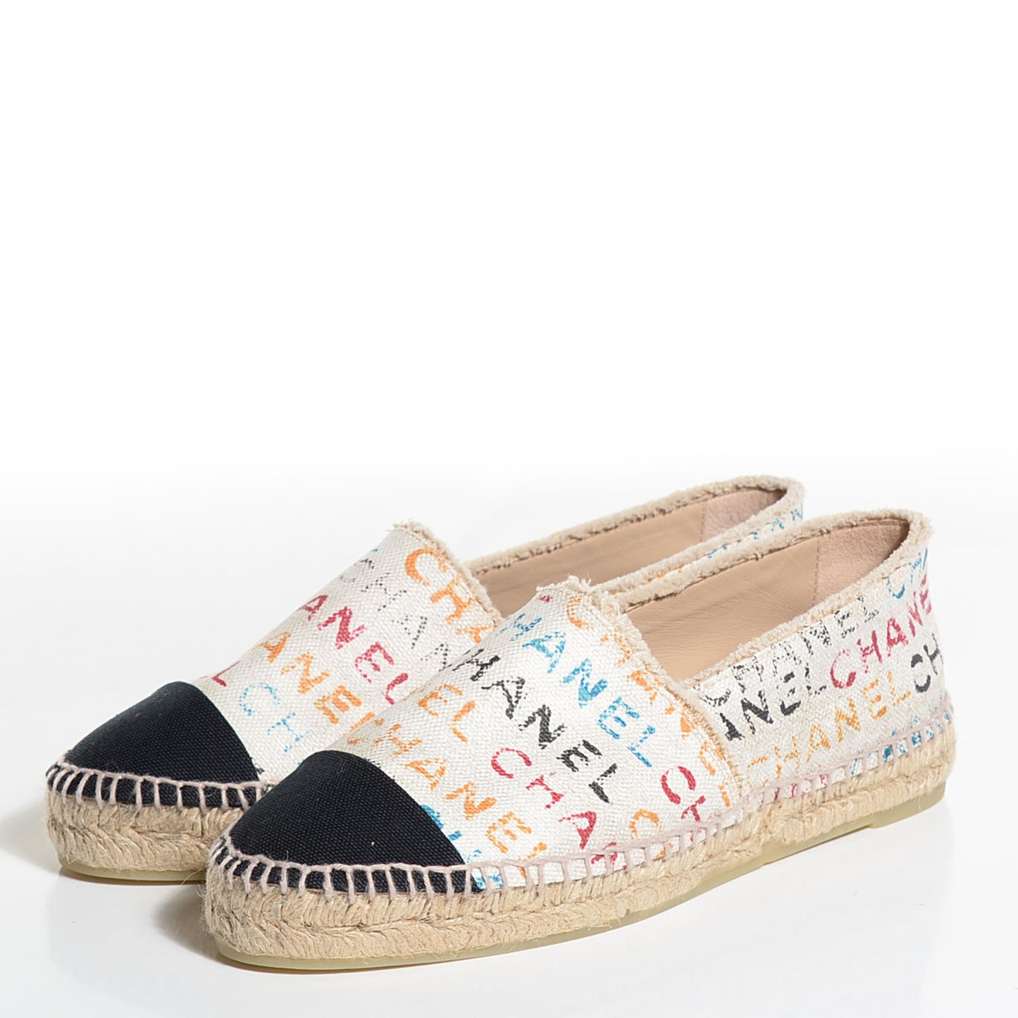 Toile Monogram Cap Toe Espadrilles 41 Multicolor