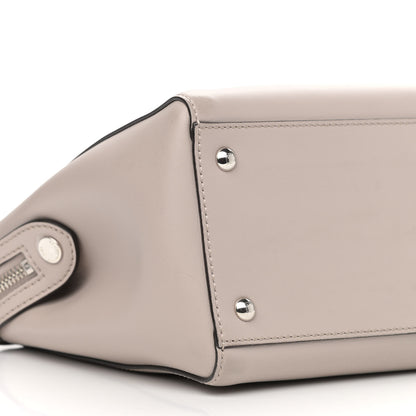 Fendi Vitello Baltico Dolce Shiny Nappa Lace Up DotCom Satchel Grigio Polvere 11 of 16