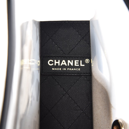 Chanel Lambskin PVC Medium Coco Sand Flap Black 6 of 10