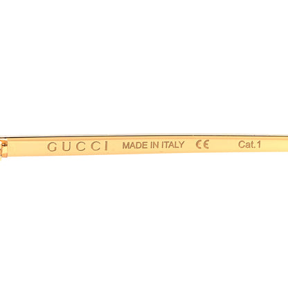 Gucci Metal Oversized Round Sunglasses GG0252S Gold Pink 5 of 7