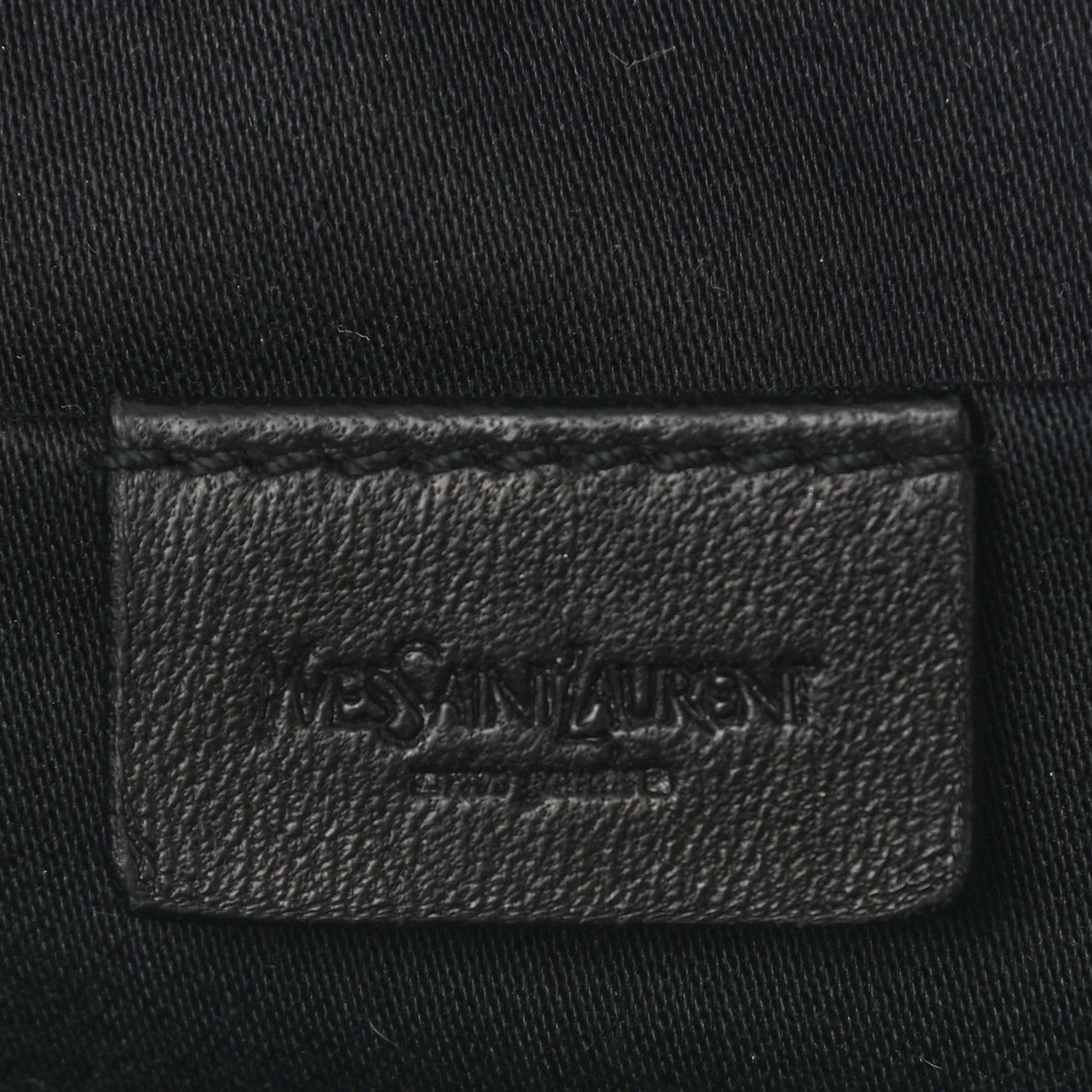 Saint Laurent Textured Patent Easy Y Pouch Black 5 of 7