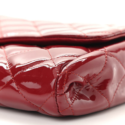 Chanel Patent Quilted Clutch With Chain Flap Red 10 of 11