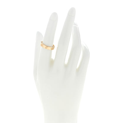 Cartier 18K Yellow Gold Diamond 4mm LOVE Wedding Band Ring 53 6.5 2 of 4
