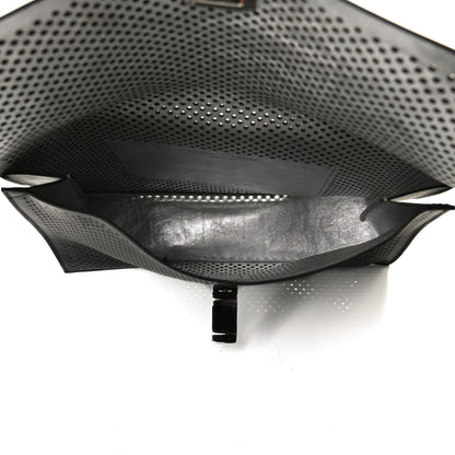 Proenza Schouler Lambskin Perforated Small Lunch Bag Clutch Black 5 of 10