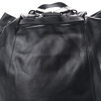 Prada Soft Calfskin Cinch Backpack Black 7 of 8