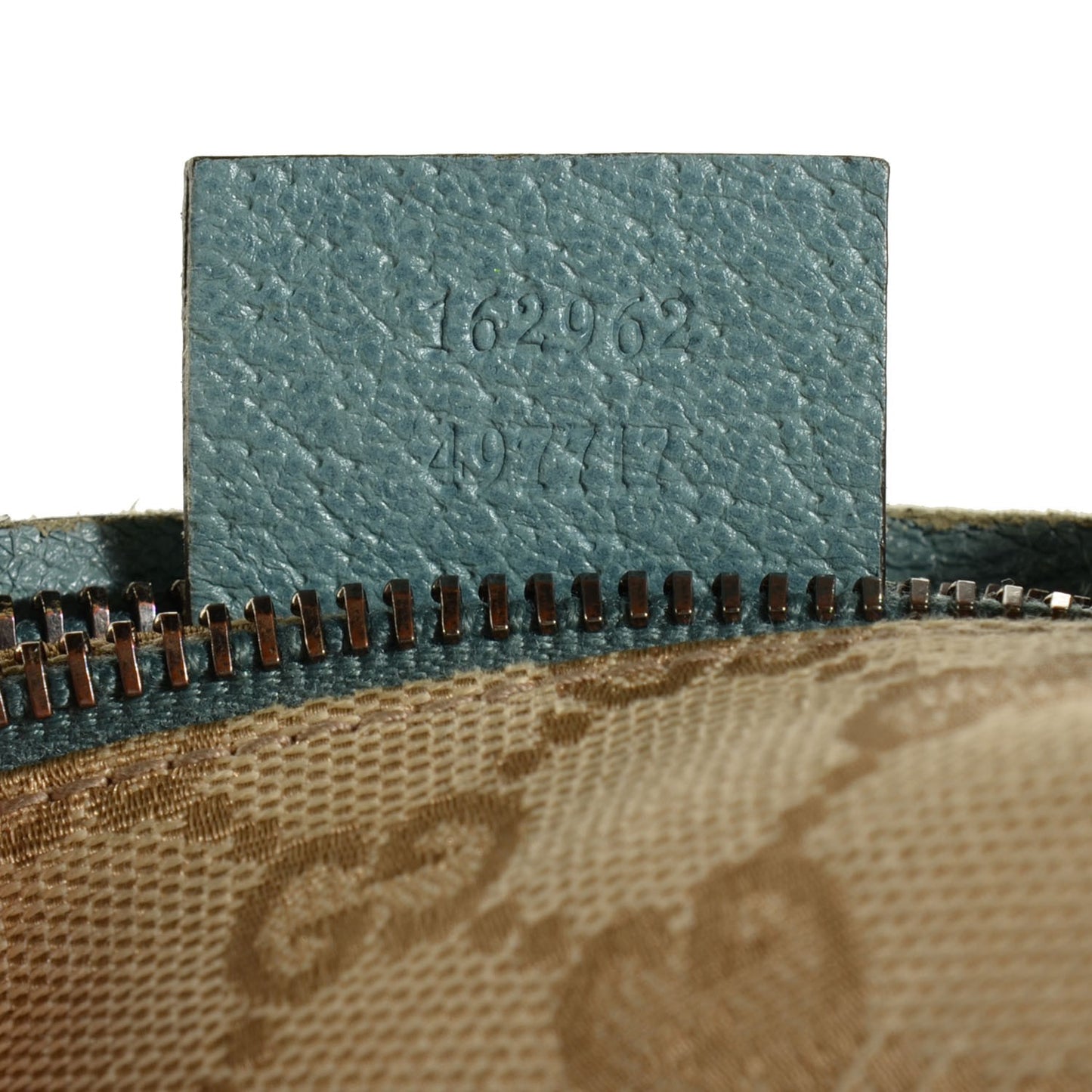 GG Monogram Web Double Pocket Belt Bag Blue