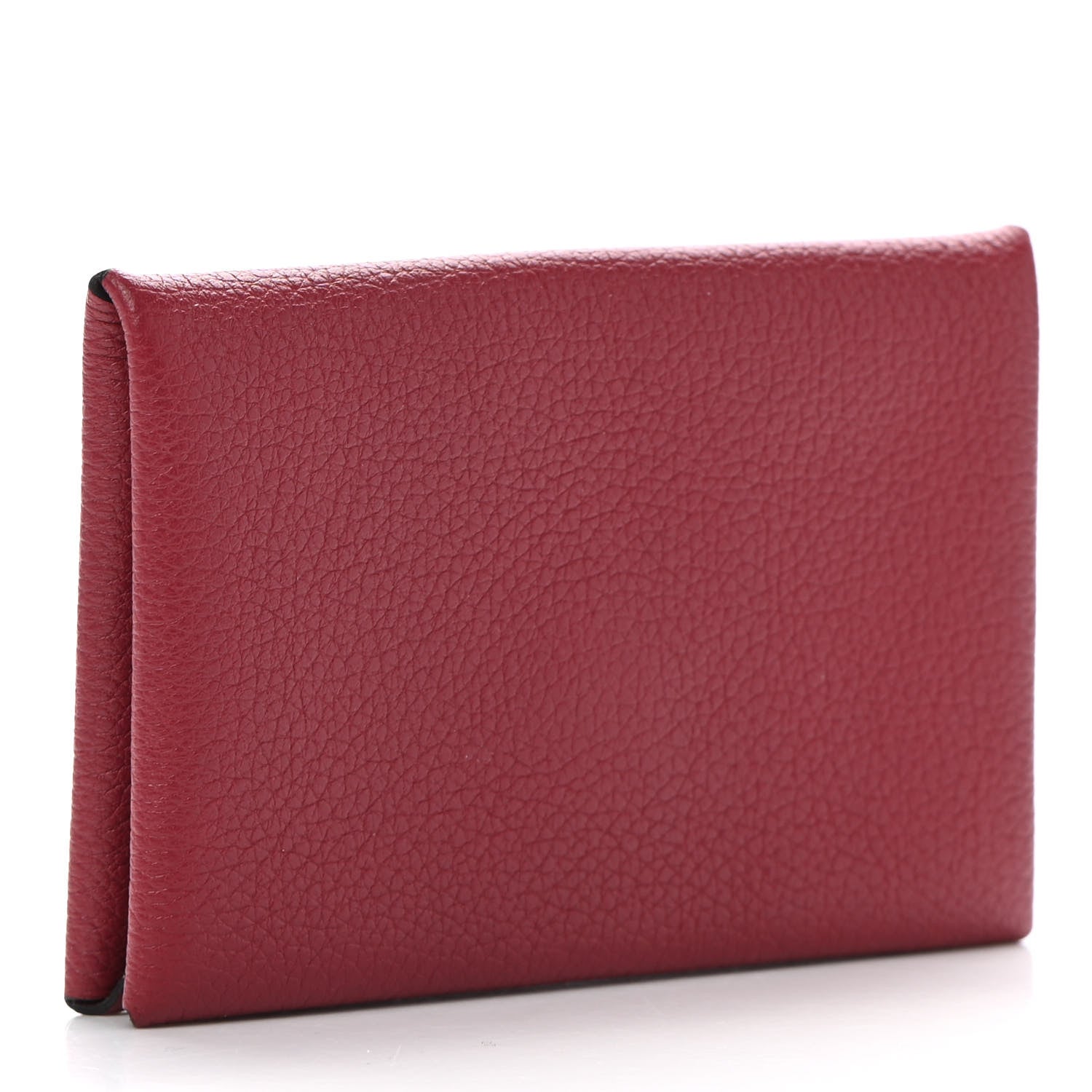Hermes Evercolor Calvi Card Case Rouge Grenat 3 of 8