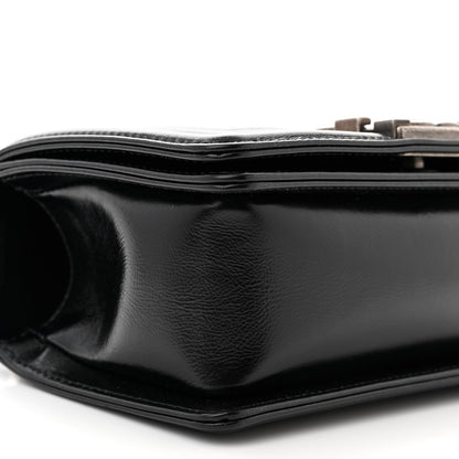 Chanel Metallic Glazed Calfskin Small Boy Flap Pink Black 9 of 11