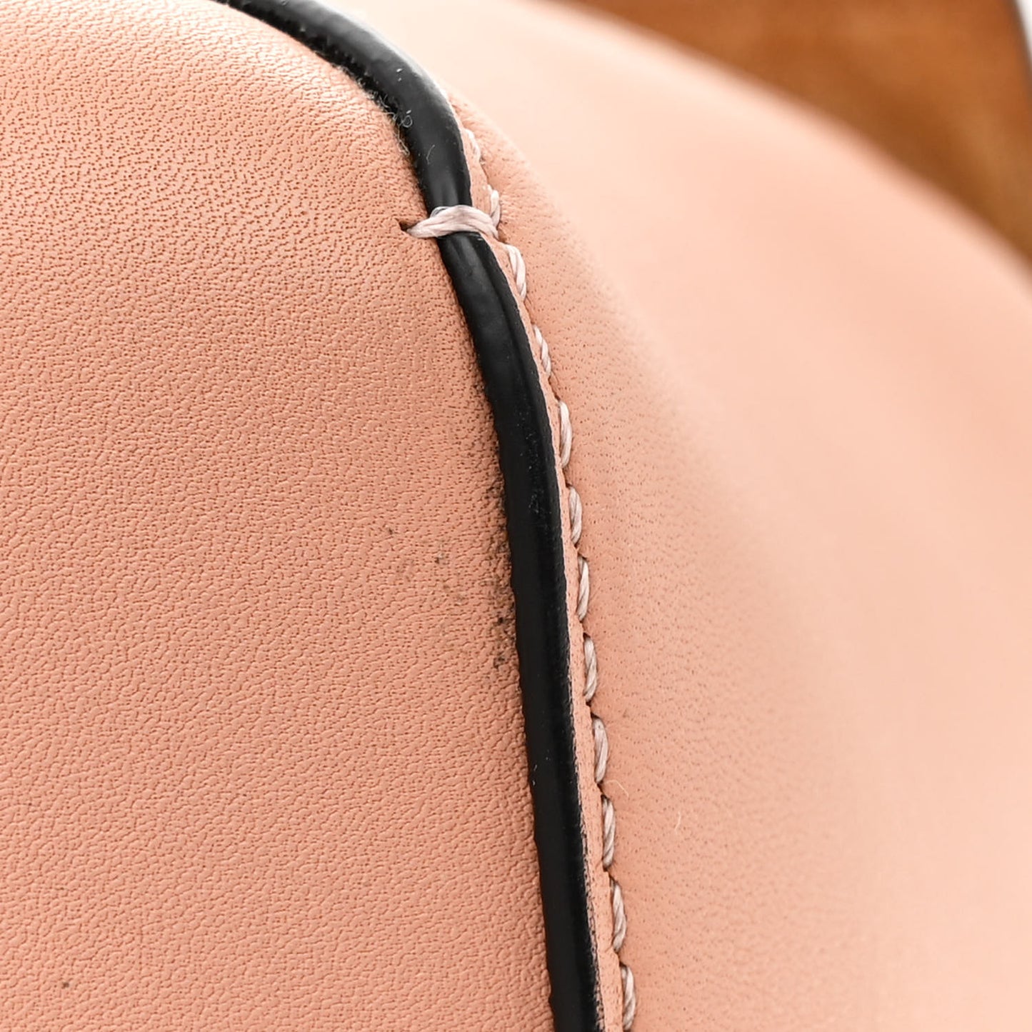Calfskin Small Puzzle Edge Bag Dusty Pink