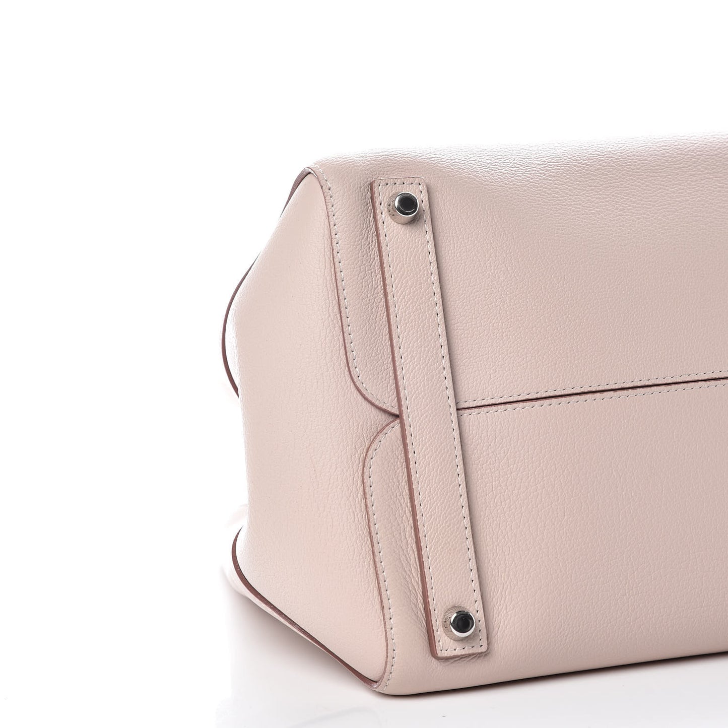 Supple Grained Calfskin Large Open Bar Tote Rose Poudre