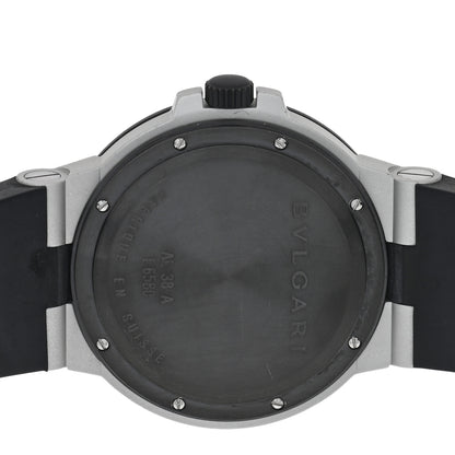 Bulgari Aluminum Rubber 38mm Diagono Quartz Watch 4 of 4
