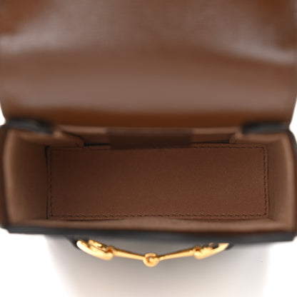 Gucci GG Supreme Monogram Mini Horsebit 1955 Crossbody Bag Beige Brown Sugar 5 of 10