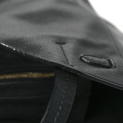 Celine Soft Grained Calfskin Small Belt Cabas Phantom Black 9 of 12