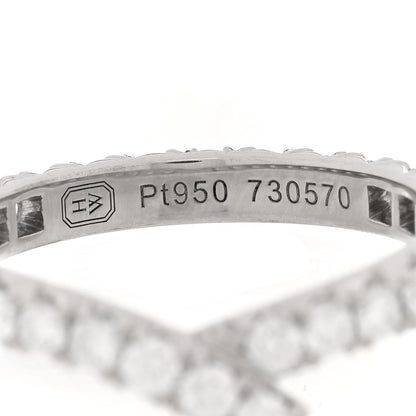 Harry Winston Platinum Diamond Ribbon Wedding Band Ring 47 4.25 4 of 4