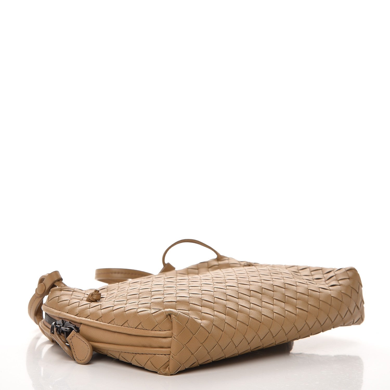 Bottega Veneta Nappa Intrecciato Pillow Crossbody Messenger Camel 4 of 8