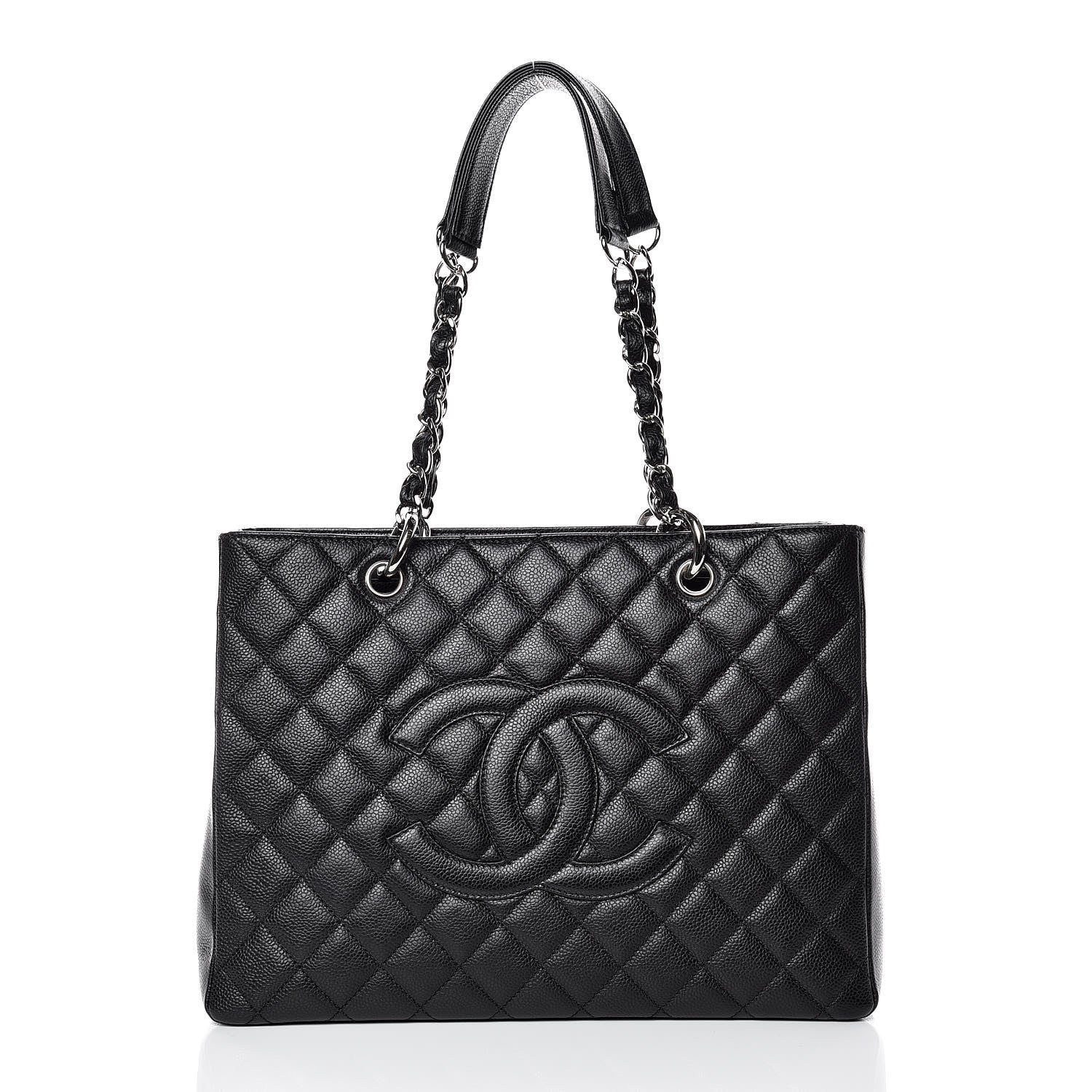 Chanel Caviar Quilted Grand Shopping Tote GST Black 1 of 9
