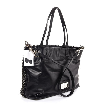 Valentino Garavani Vitello Crystal Tote Black 4 of 8