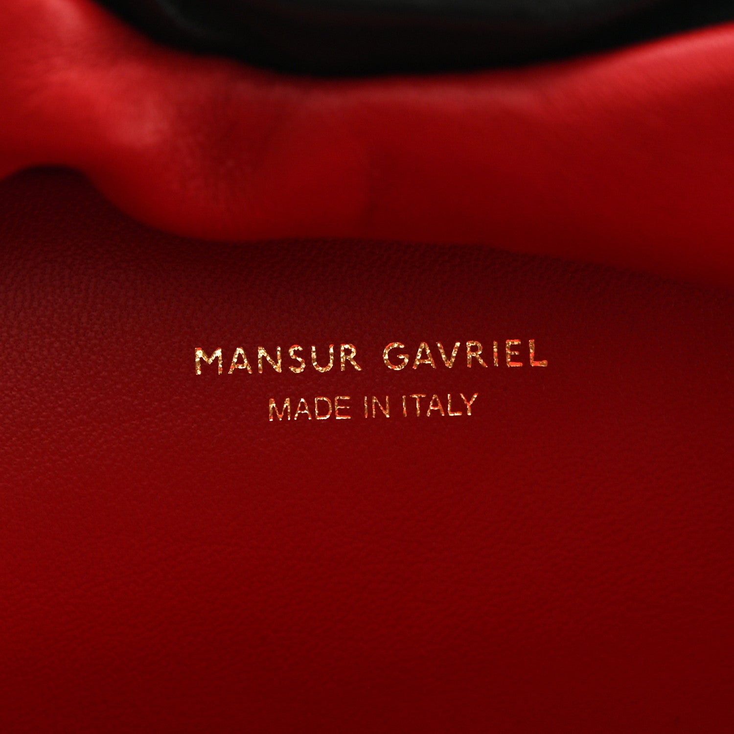 Mansur Gavriel Lambskin Cloud Clutch Black Flamma 6 of 8