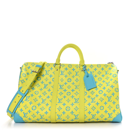 Louis Vuitton Monogram Playground Keepall Bandouliere 50 Lime 1 of 9