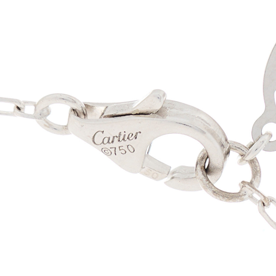 Cartier 18K White Gold Diamond SM D'Amour Pendant Necklace 4 of 4