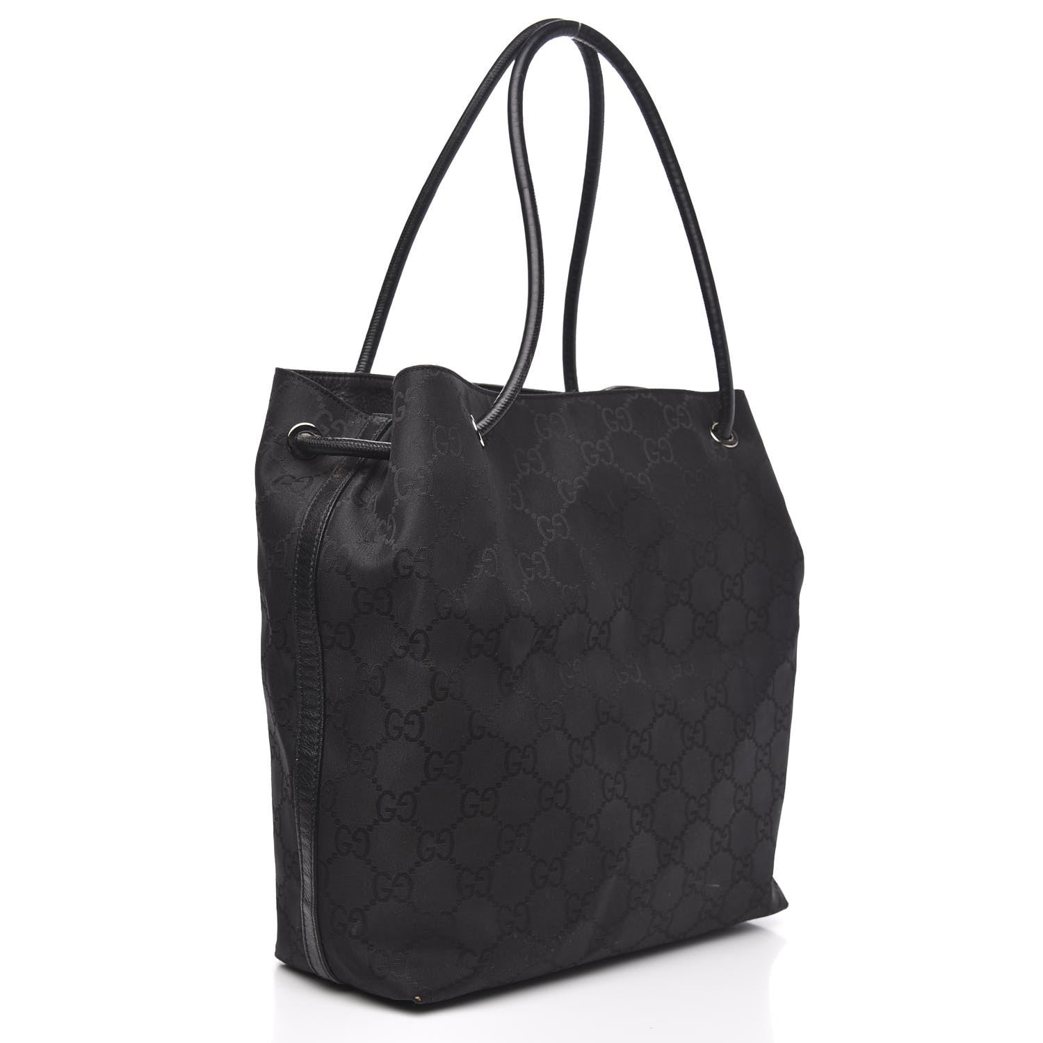 Gucci Canvas Monogram Gifford Shopping Tote Black 3 of 12