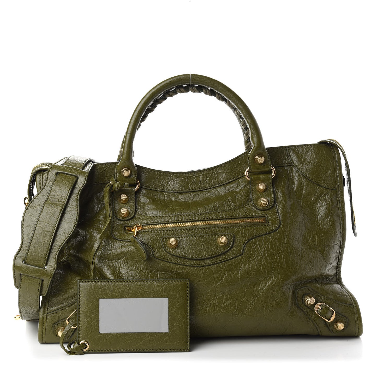 Agneau Giant 12 Gold Hardware City Vert Veronese