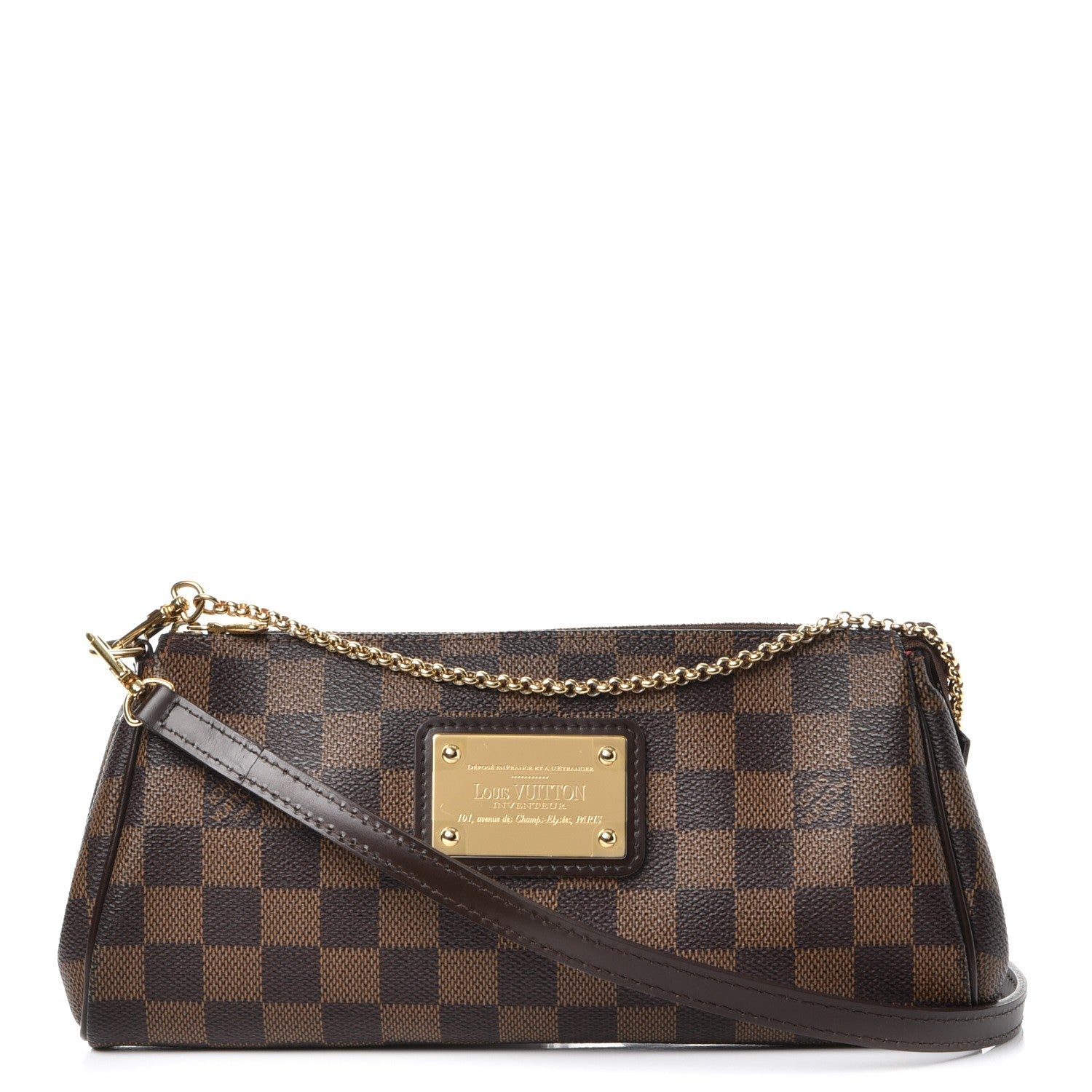Louis Vuitton Damier Ebene Eva Clutch 1 of 7