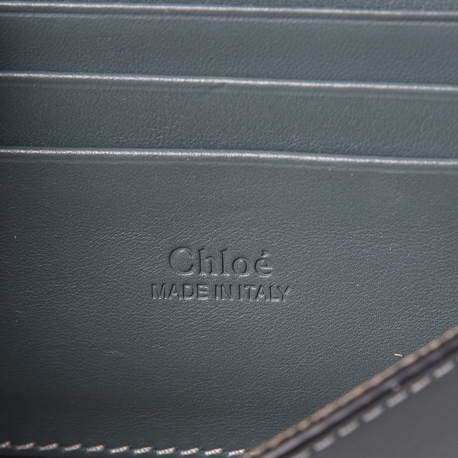 Chloe Suede Calfskin Faye Wallet On Strap Cloudy Blue 8 of 10
