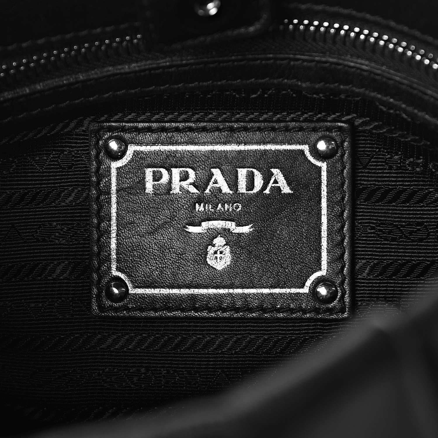 Prada Soft Calfskin Hobo Black 6 of 9