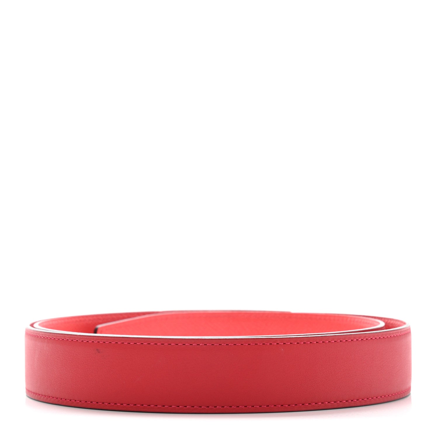 Hermes Epsom Swift 32mm Belt Strap 100 Rouge Casaque 2 of 7