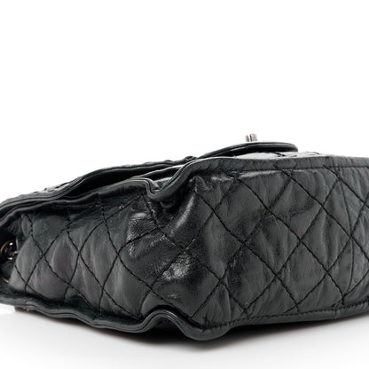 Chanel Calfskin Quilted Whipstitch Paris Edinburgh Flap Bag Black 10 of 12