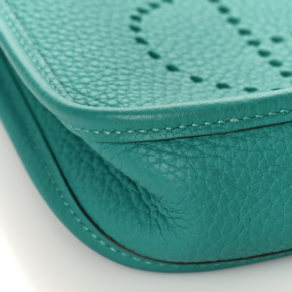 Hermes Taurillon Clemence Evelyne TPM Vert Verone 7 of 9