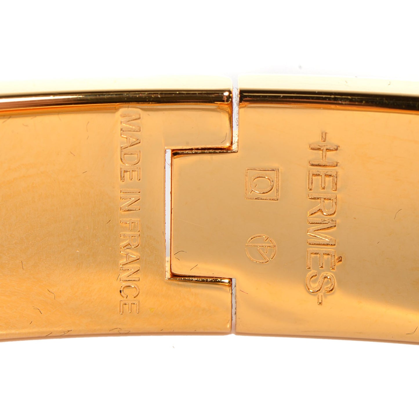 Enamel Narrow H Bracelet PM Orange