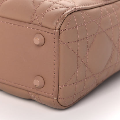 Christian Dior Ultra Matte Calfskin Cannage Mini Lady Dior Light Beige 9 of 15