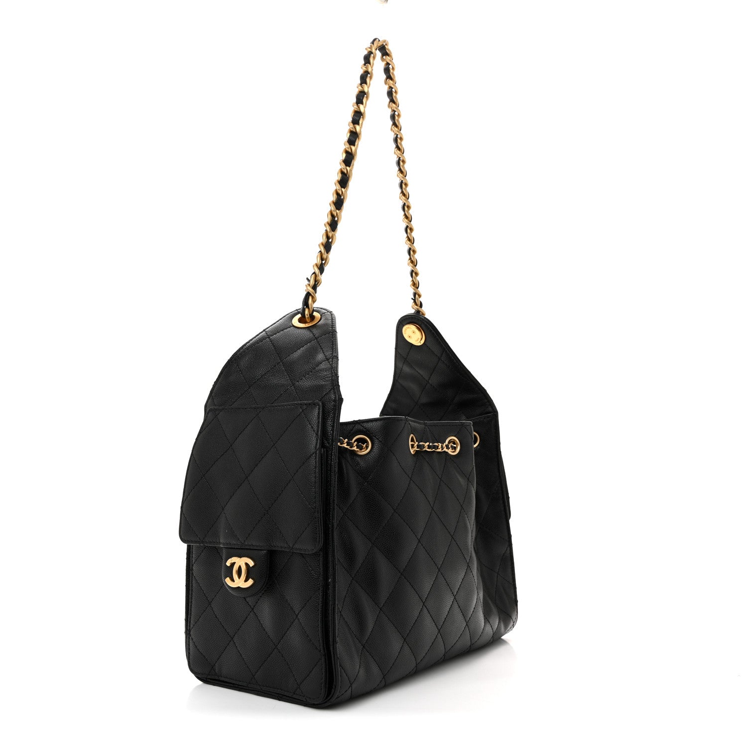 Chanel Caviar Quilted Small Chanel 25 Handbag Black 3 of 13