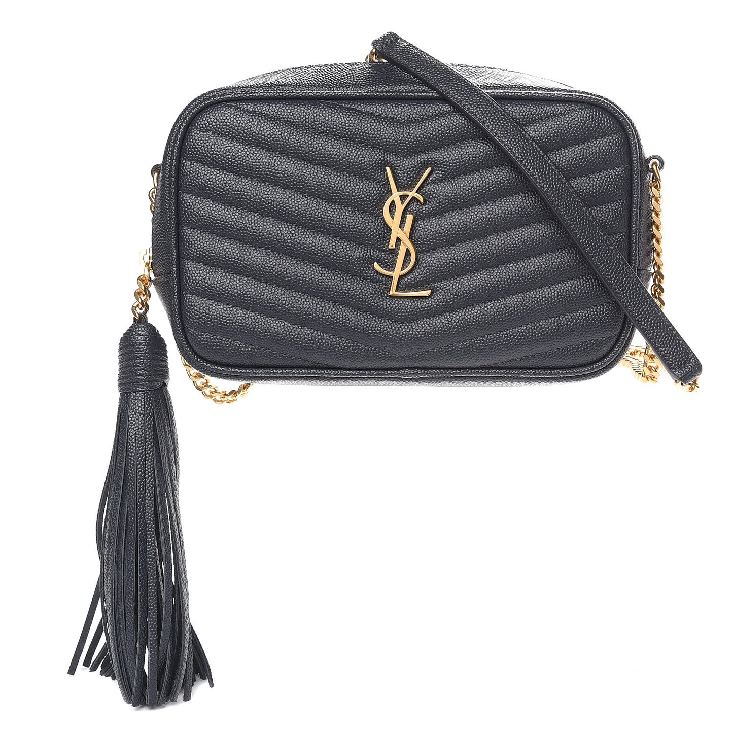 Grain De Poudre Matelasse Monogram Mini Lou Camera Bag Dark Smog