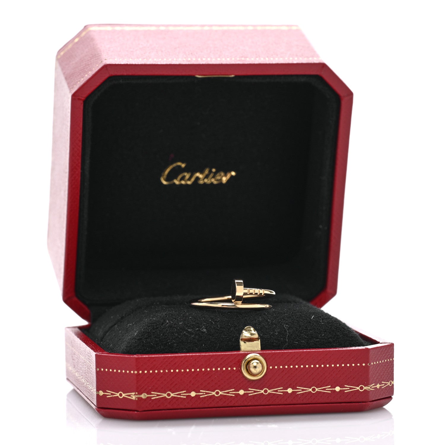 Cartier 18K Yellow Gold Small Juste Un Clou Ring 56 7.5 5 of 5