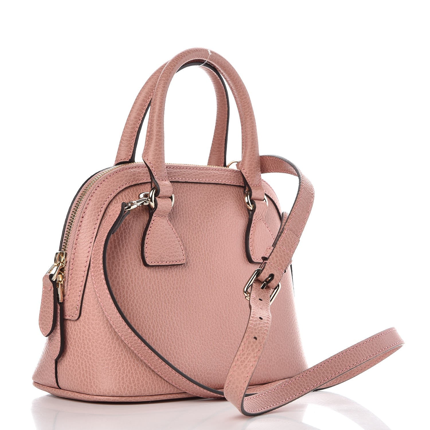 Gucci Dollar Calfskin Small GG Charm Dome Bag Soft Pink 4 of 8