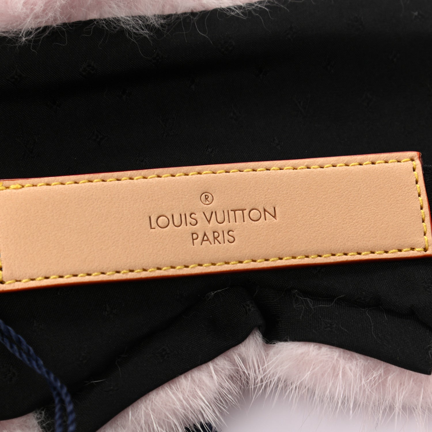 Louis Vuitton Monogram Mink Fur Sleep Mask Light Pink 3 of 4