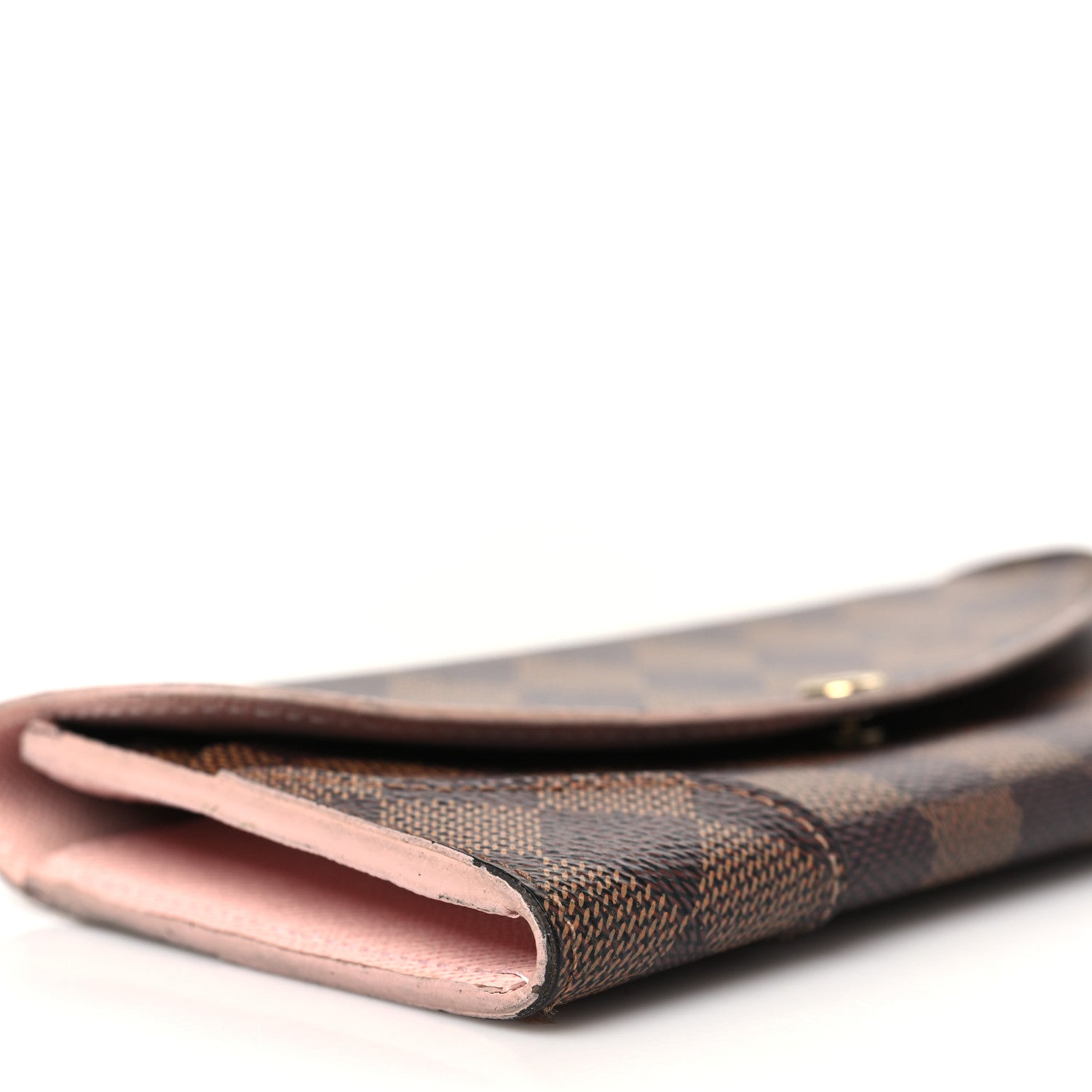 Louis Vuitton Damier Ebene Caissa Wallet Rose Ballerine 8 of 12