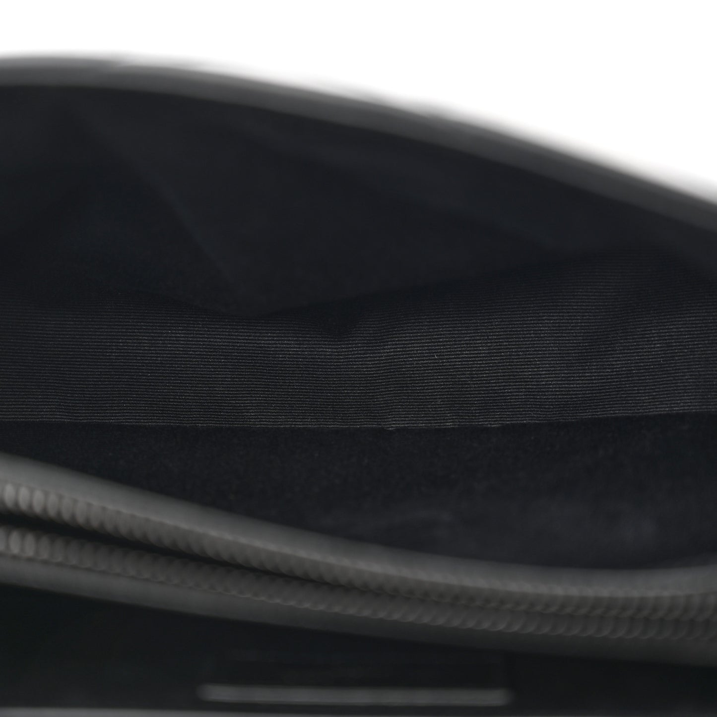 Calfskin Y Quilted Monogram Monochrome Small Loulou Chain Satchel Black