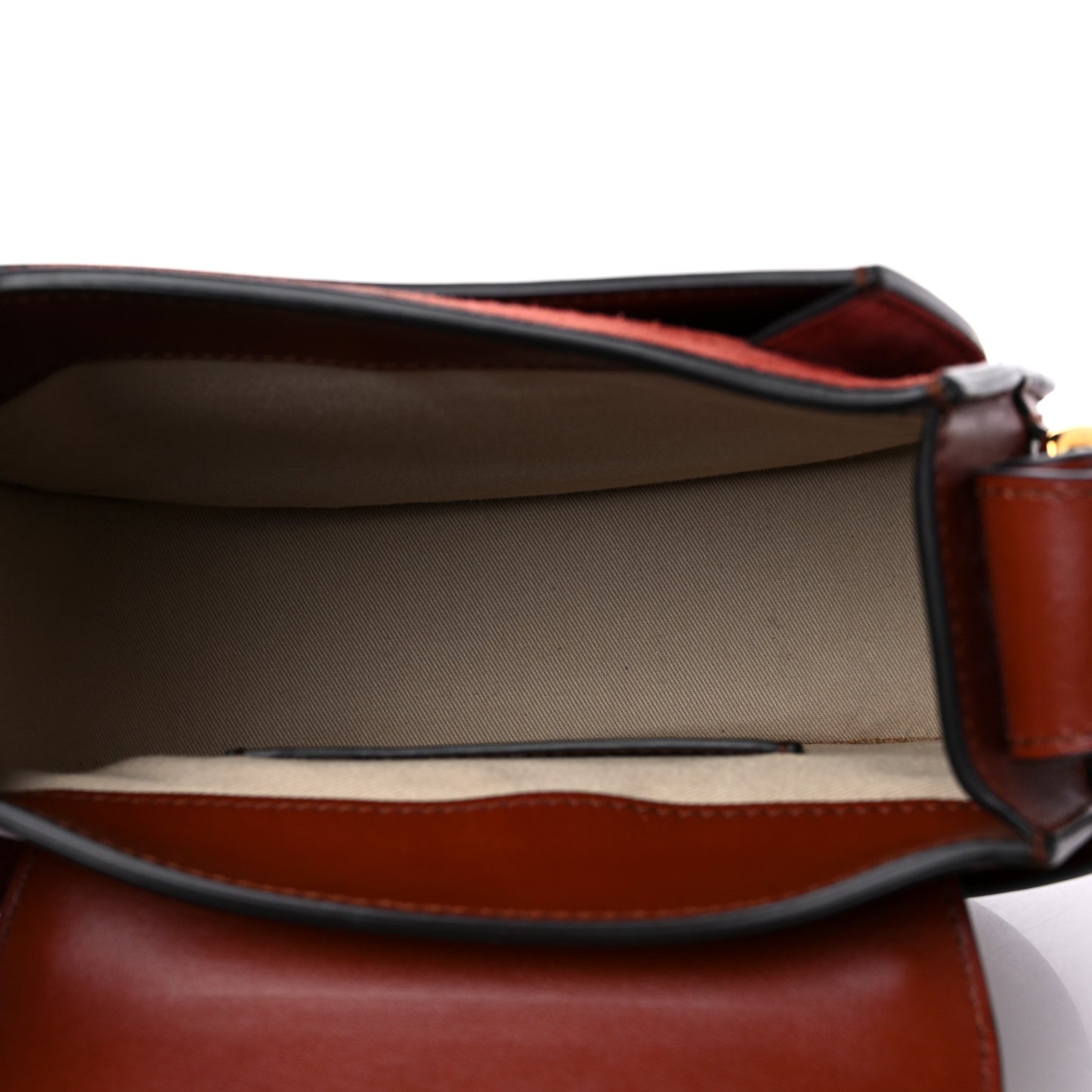 Calfskin Suede Small Tess Bag Sepia Brown