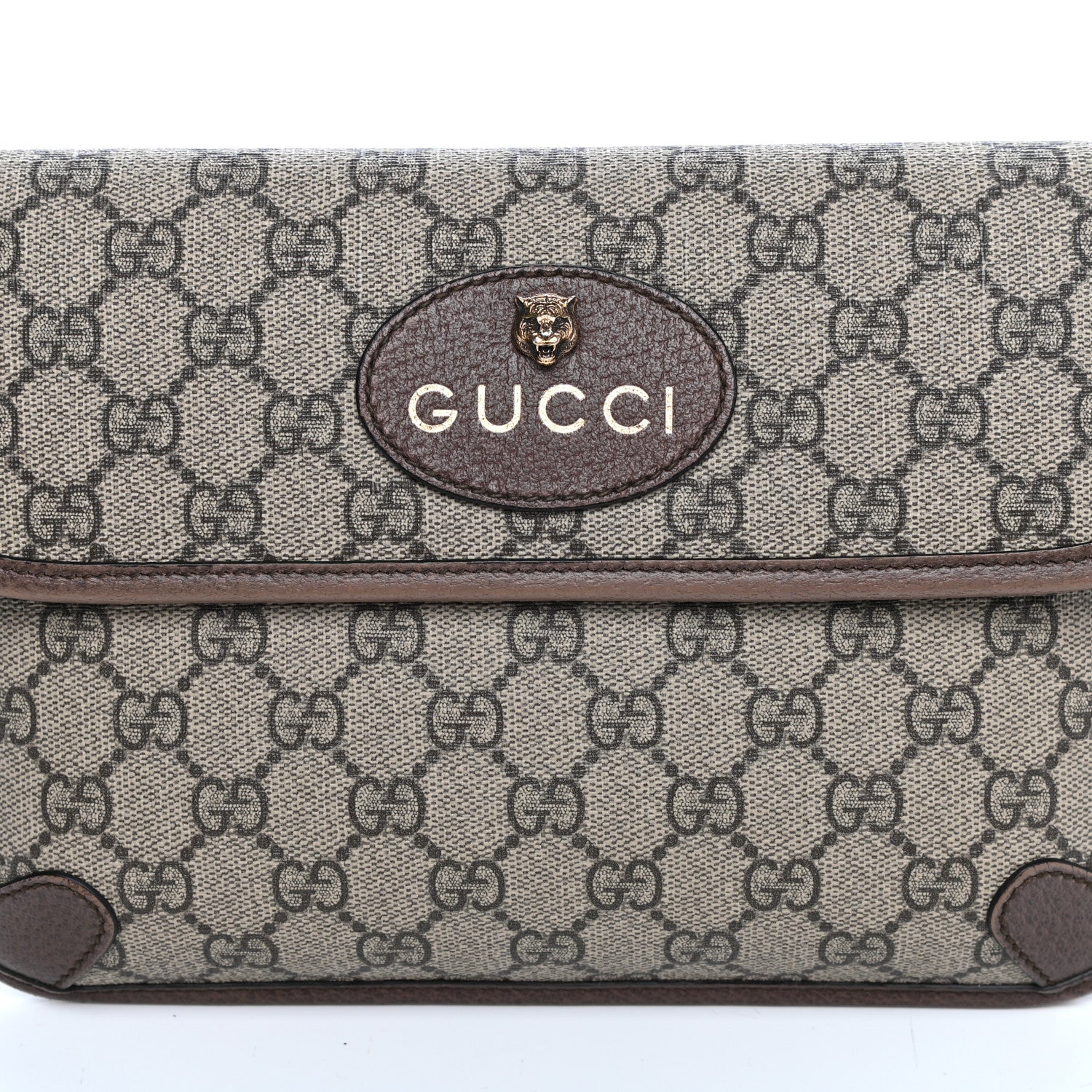 Gucci GG Supreme Monogram Neo Vintage Web Belt Bag Brown 11 of 11